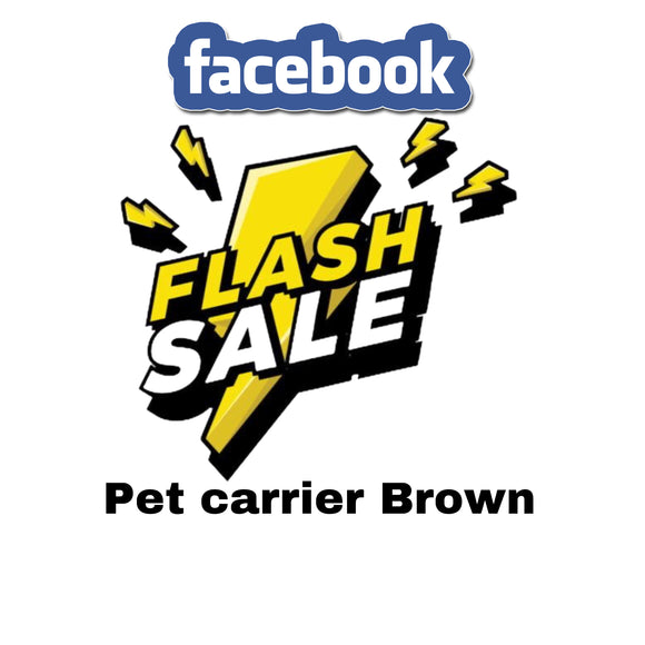 FACEBOOK FLASH SALE PET CARRIER BROWN MONOGRAM/DESIGNER INSPIRED